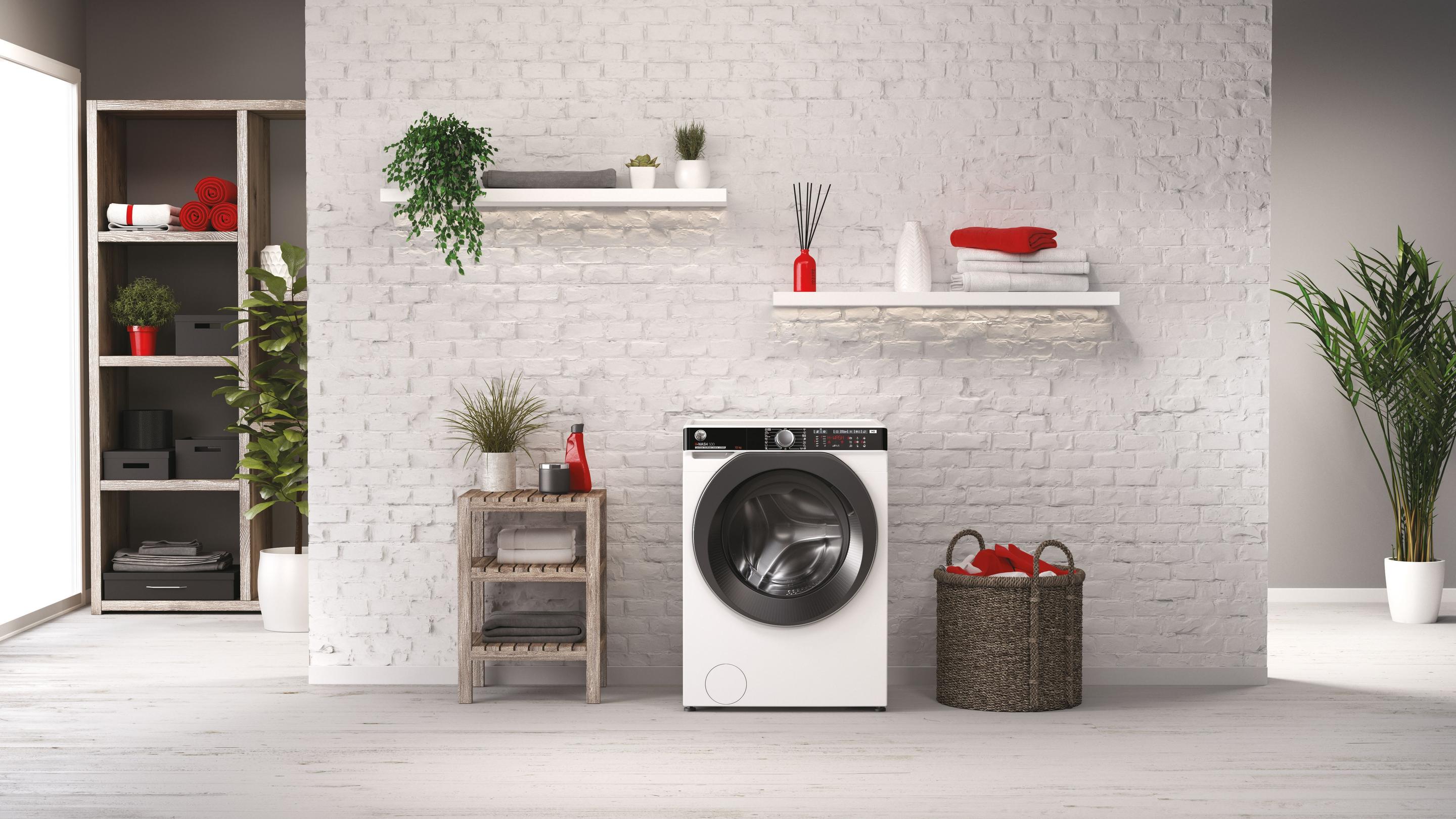 Máquina de Lavar Roupa Independente HOOVER HWPD610AMBC/1-S (1600 RPM - B - C - Branco), miniatura 8