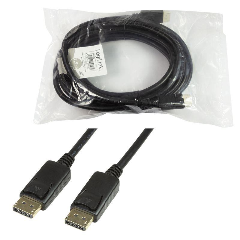 Cabo DisplayPort LOGILINK CV0076 (7,5 m - Preto) — miniatura 6