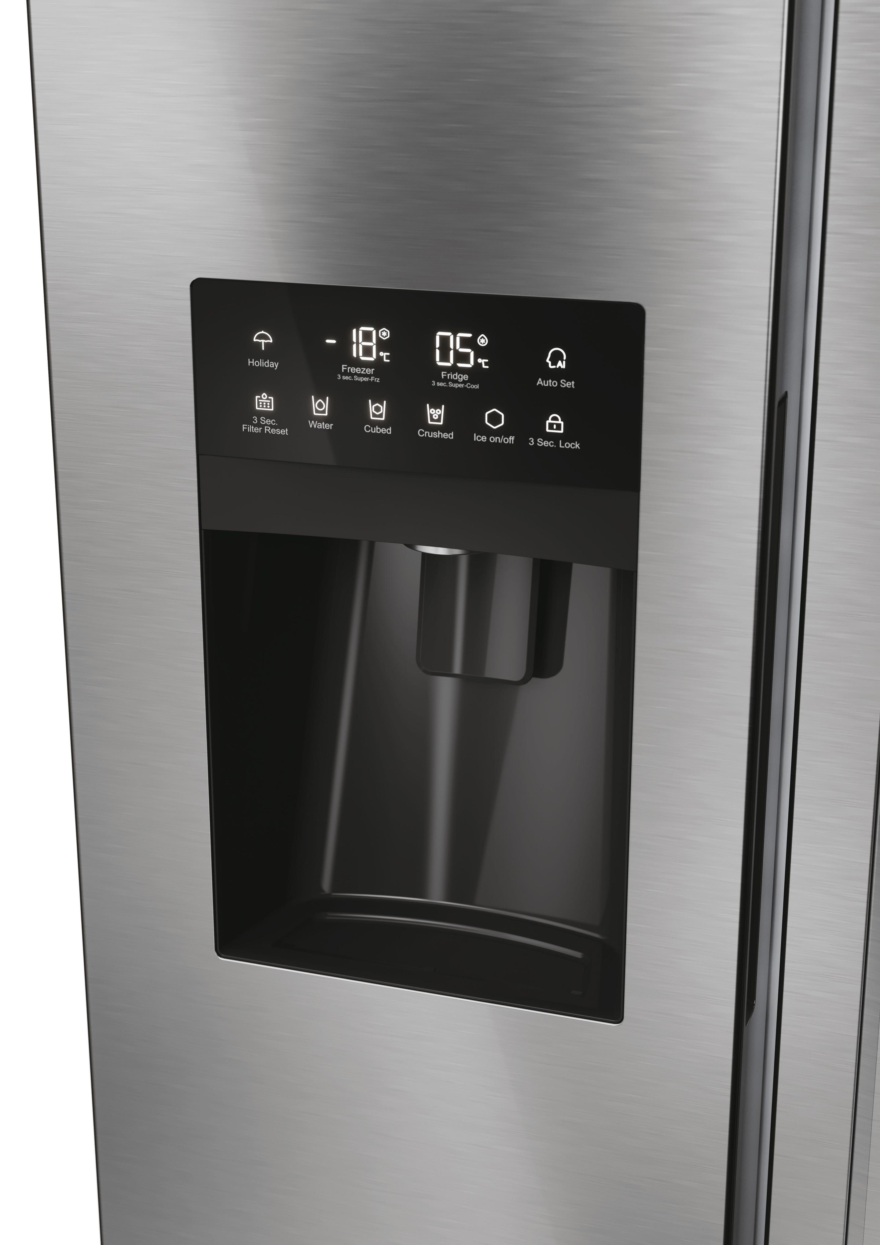 Frigorífico Americano Side by Side Independente HAIER HSR5918DIMP (511 l - 177,5x90,8x65,9 cm - 91 cm - Platina e Inox), miniatura 12