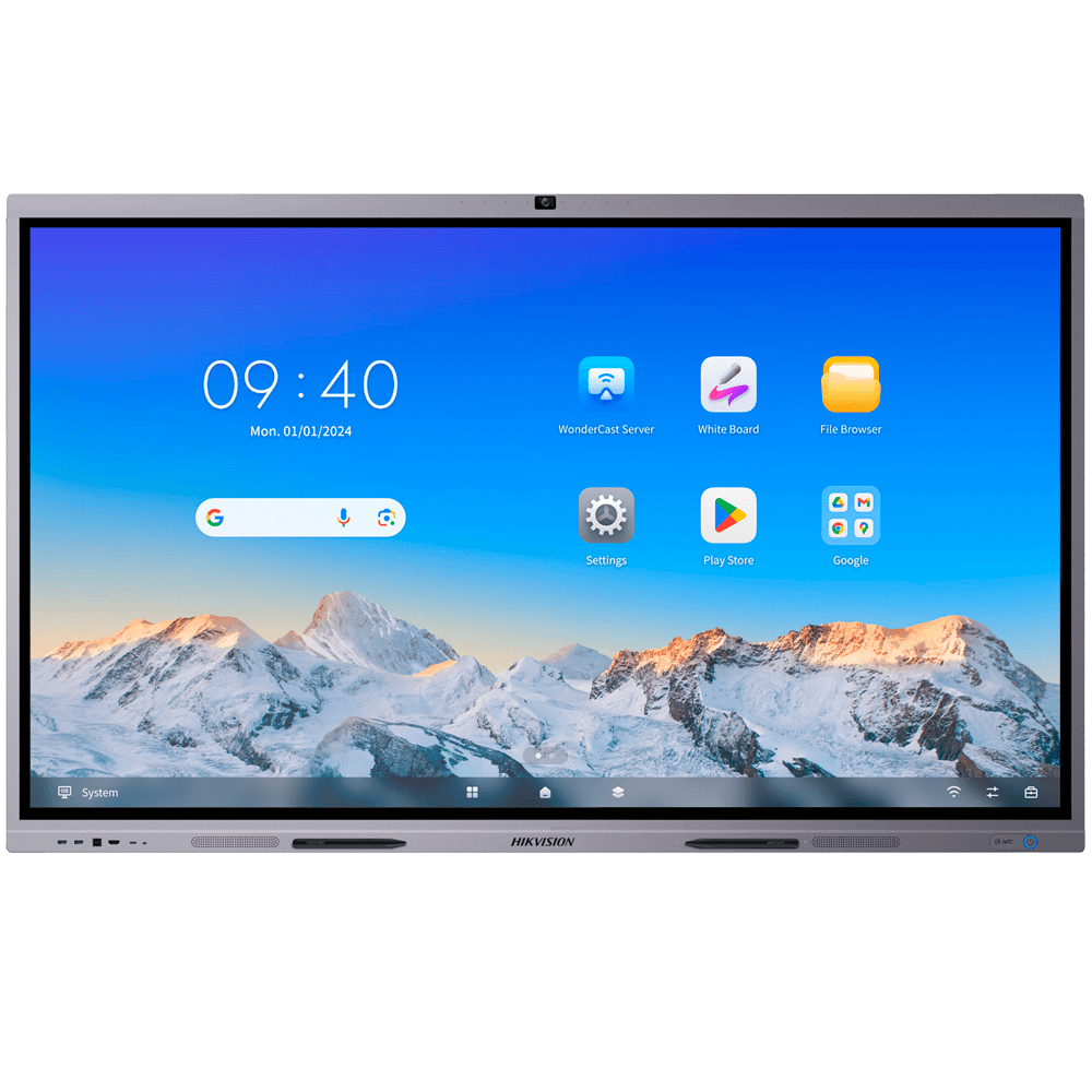 Monitor Interativo HIKVISION DS-D5C98RB/B(EDLA) (98" - 4K - Android 13 - 8 GB RAM - 128 GB ROM)