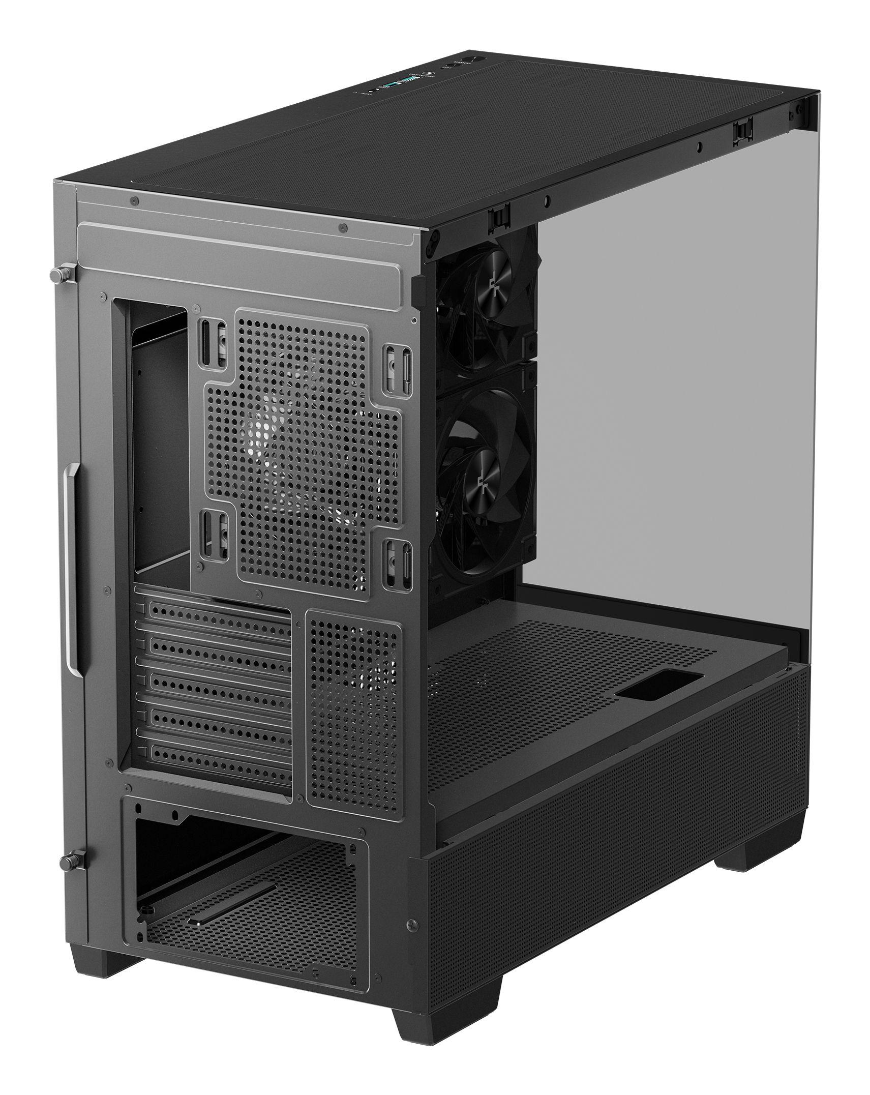 Caixa PC DEEPCOOL CG380 3F (ITX, micro ATX - Midi Tower - ITX, Micro-ATX - Preto) — miniatura 6