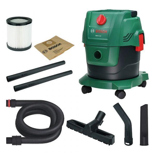 Aspirador a Seco e Húmido BOSCH PAS15-200 (200 mbar - Com saco - Verde/Preto)