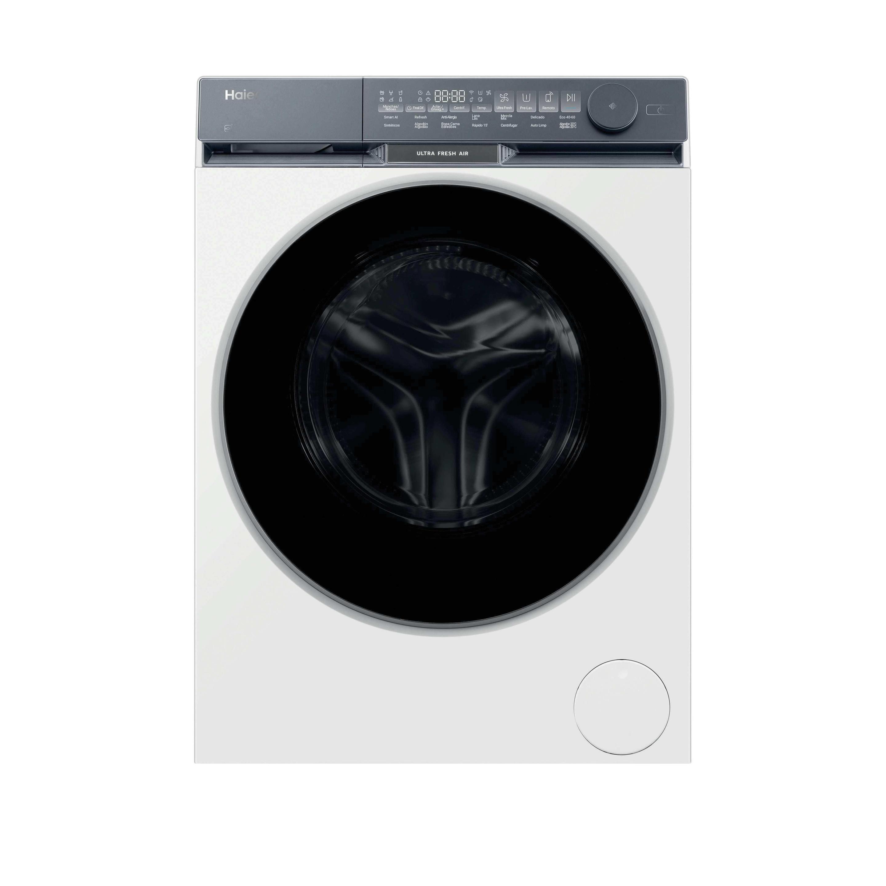 Máquina de Lavar Roupa Independente HAIER HW110B14387UIB (1400 RPM - B - A - Cinzento e Branco)