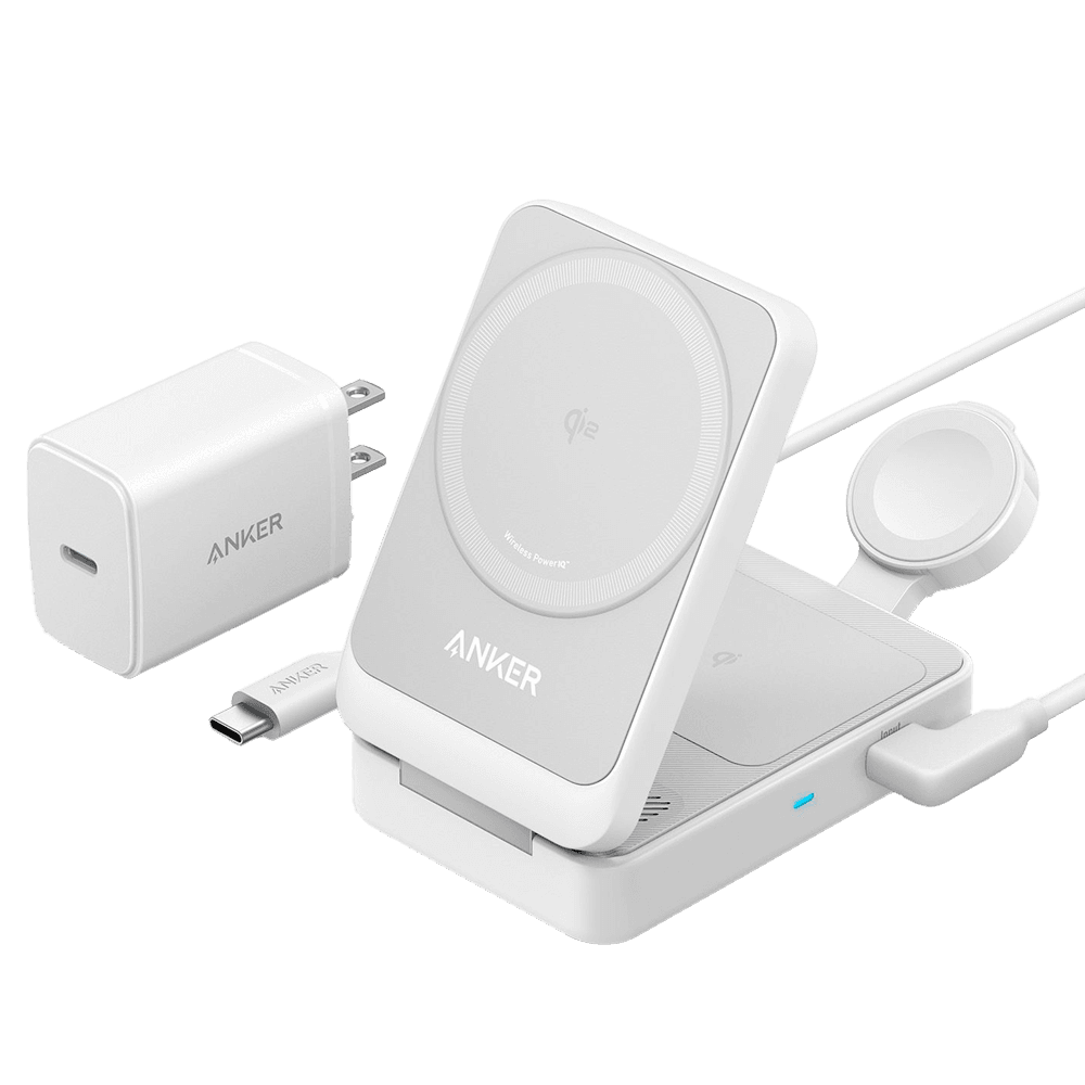 Carregador Sem Fios ANKER A2557 3 em 1 (25 W - Branco)