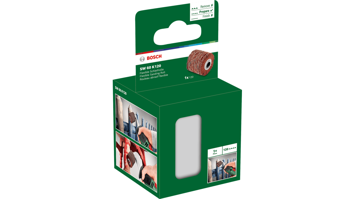 Rolo de Lixar Flexível BOSCH 1600A00153 (60 mm - Grão 120), miniatura 3