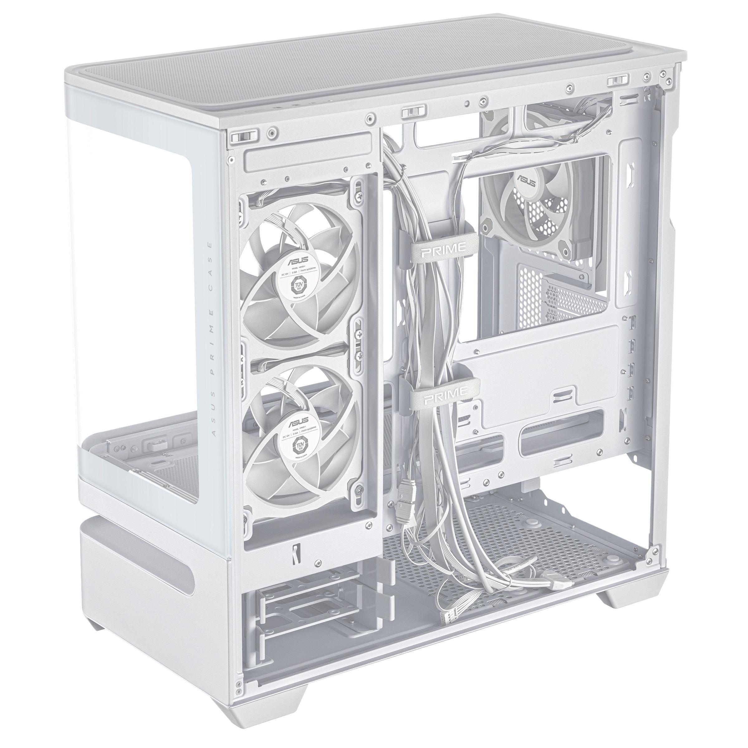 Caixa PC ASUS PRIME AP202 ARGB (micro ATX, Mini-ITX - Mini Tower - Micro-ATX, Mini-ITX - Branco) — miniatura 11