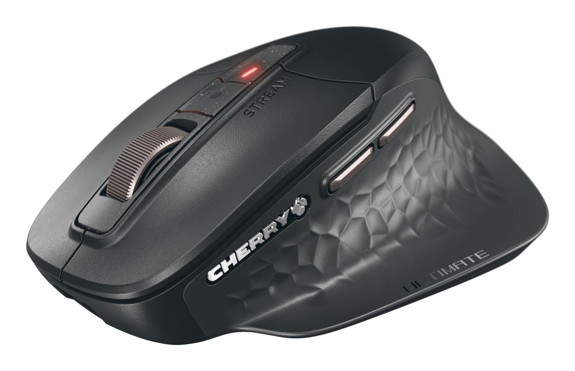 Rato CHERRY Stream Mouse Ultimate (Mão direita - 4000 DPI - Baterias/Cabos - Preto)