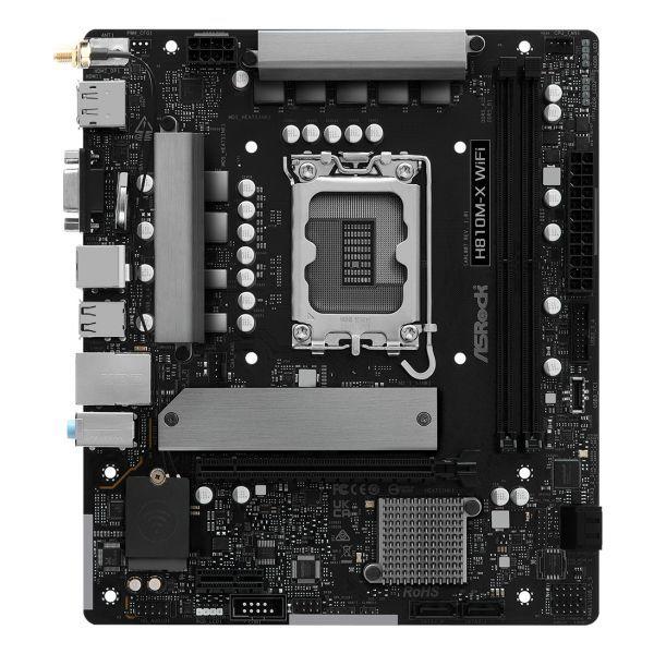 Motherboard ASROCK H810M-X WiFi (LGA 1851 (Socket V1) - Intel Core Ultra - Micro-ATX - Prateado), miniatura 2