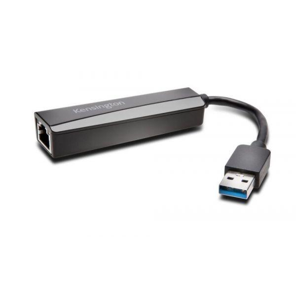 Adaptador USB 3.0 para Ethernet KENSINGTON UA0000E (Gigabit Ethernet - Preto), miniatura 2