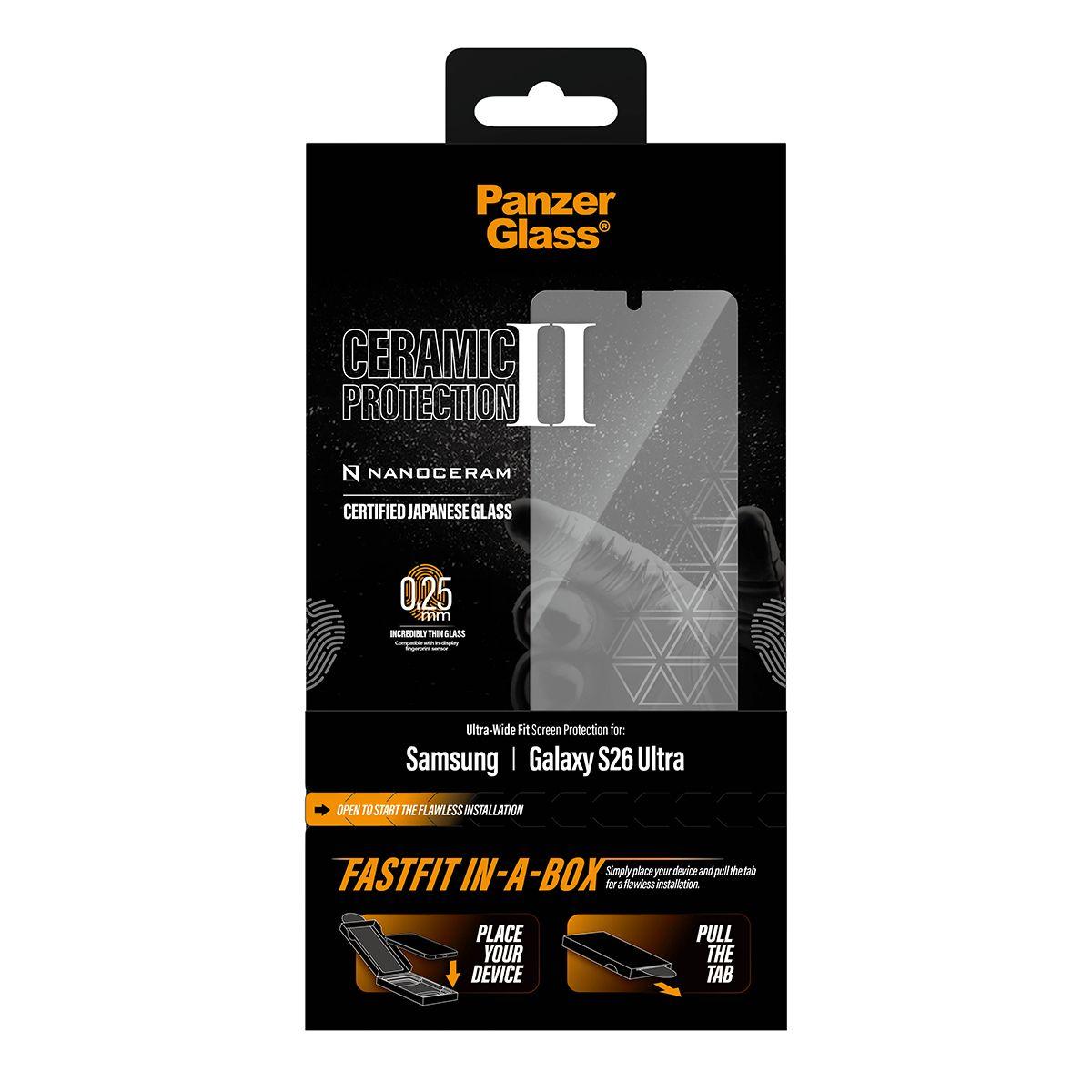 Protetor de Ecrã PANZERGLASS Ceramic para Samsung Galaxy S26 Ultra (Samsung Galaxy S26 Ultra - Samsung - Transparente), miniatura 3