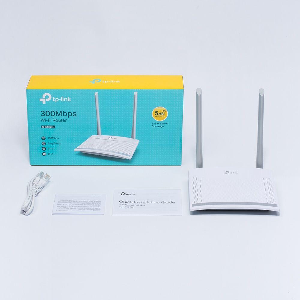 Router TP-LINK TL-WR820N (Wi-Fi 4 - 300 Mbit/s - Banda única - Branco) — miniatura 6