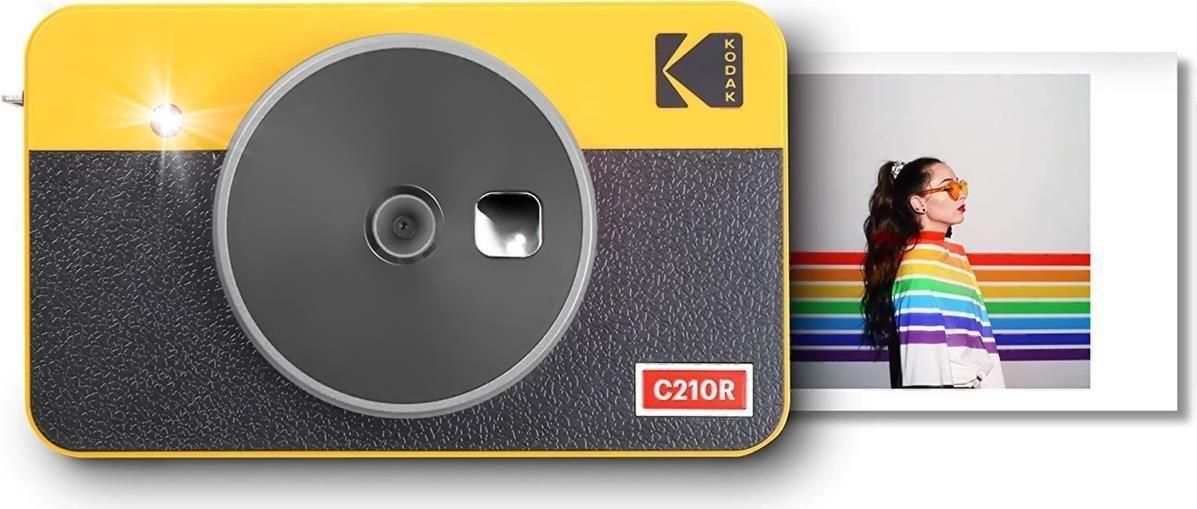 Máquina Fotográfica Instantânea KODAK Mini Shot 2 Retro C210RY (1,7" - Bluetooth - Amarelo)