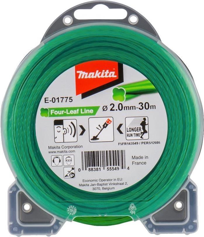 Fio de Corte para Roçadora MAKITA E-01775 (2,0 mm x 30 m - Perfil de quatro folhas), imagem 1