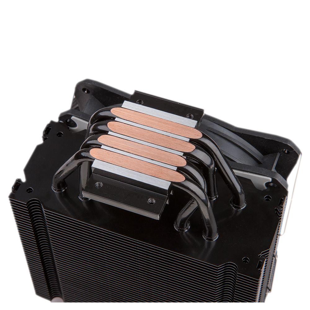 Dissipador de CPU HIDITEC C12 PWM ARGB (1600 RPM - Multi - 4-pin - Preto), miniatura 4
