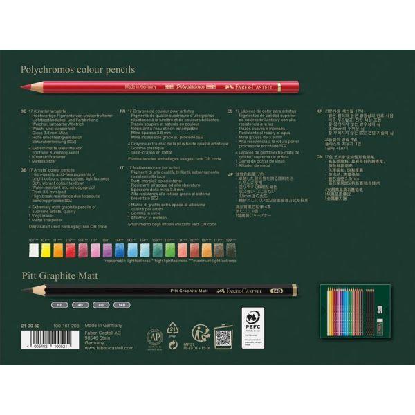 Conjunto de Lápis de Cor e Grafite FABER-CASTELL 210052 (Multicor), miniatura 2