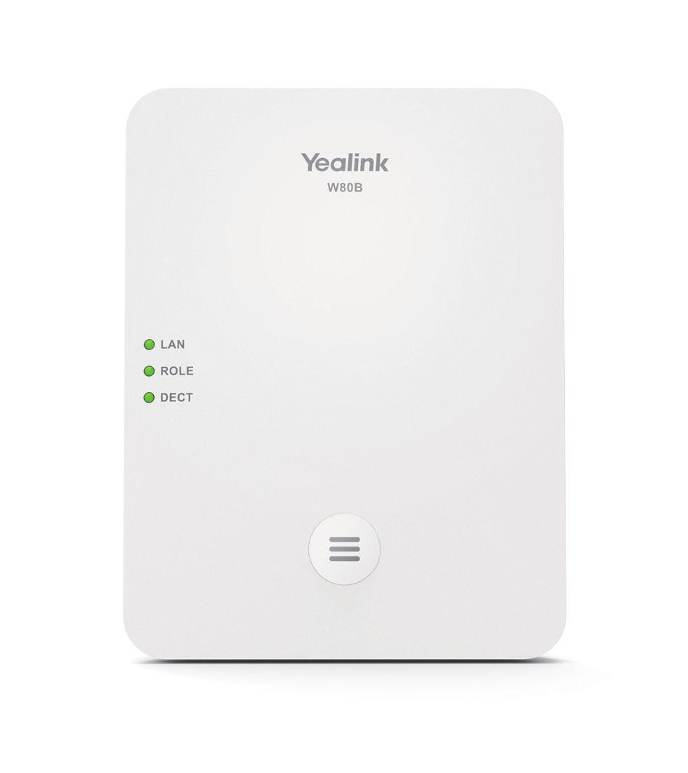 Estação Base DECT IP YEALINK W80B (Branco)