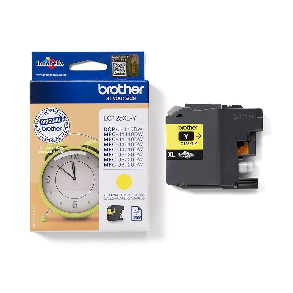 Tinteiro BROTHER LC-125XLY (1200 páginas - Amarelo), miniatura 4