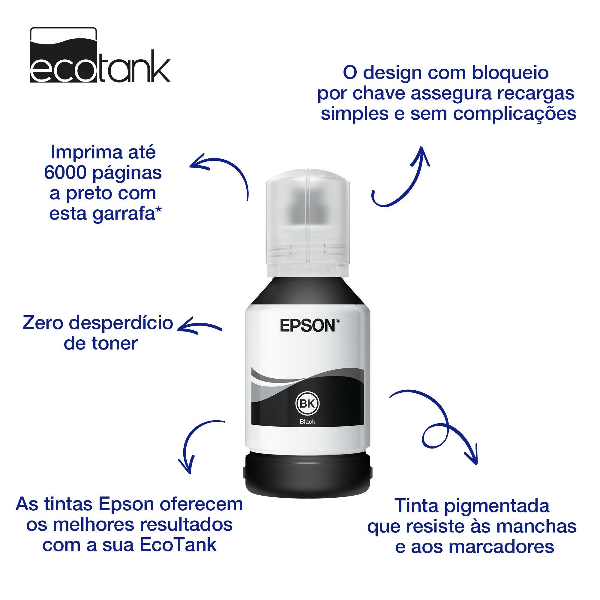 Frasco de Tinta EPSON 111 (Até 6000 páginas - Preto, 120 ml)