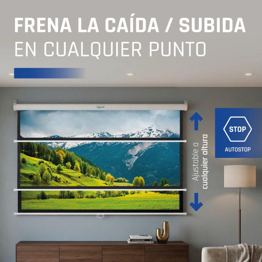Ecrã de Projeção Manual IGGUAL PSIMS159 (182,9 cm - 72" - Branco) — miniatura 4