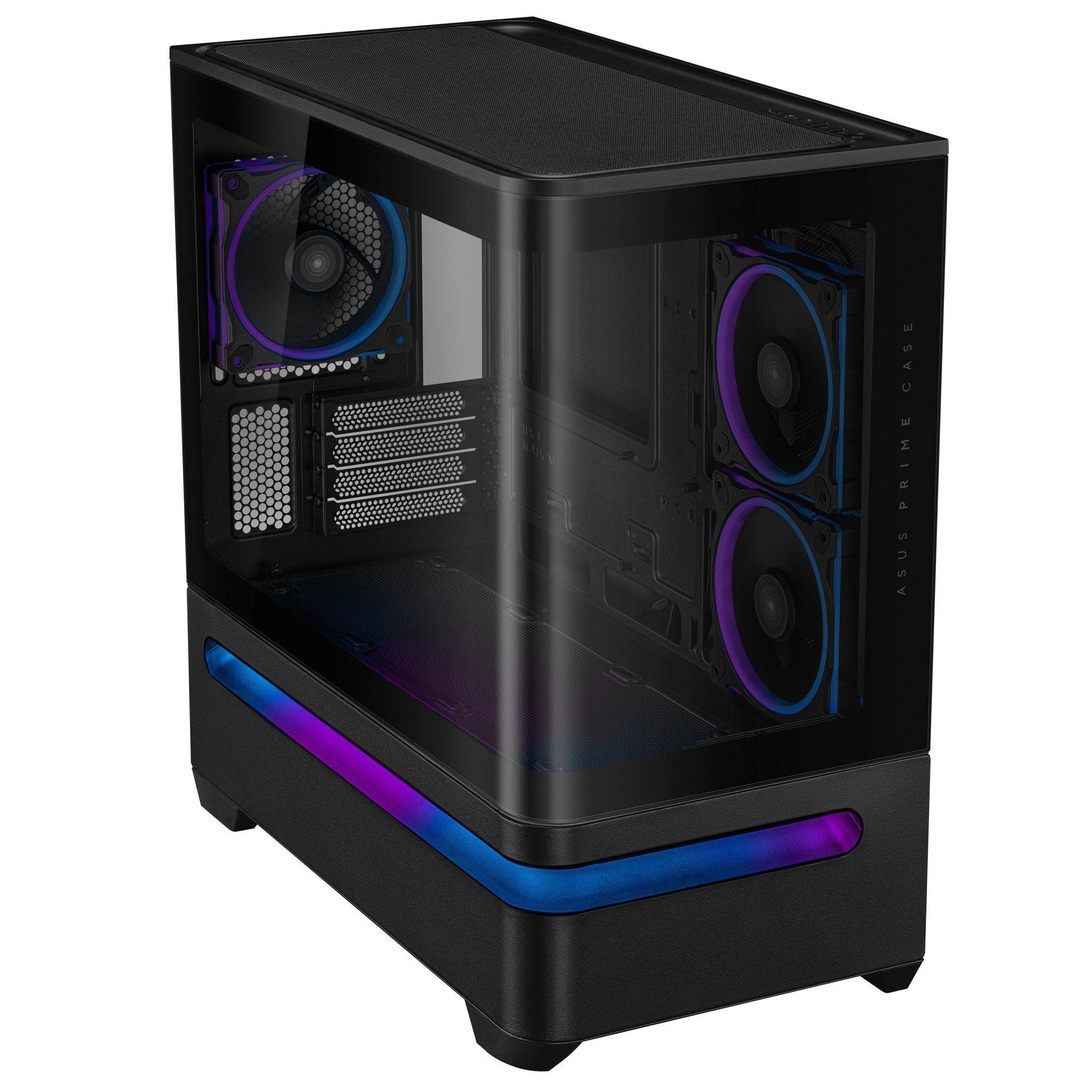 Caixa de Computador ASUS PRIME AP202 ARGB (Micro ATX, Mini-ITX - Mini Tower - Metal - Preto) — miniatura 2
