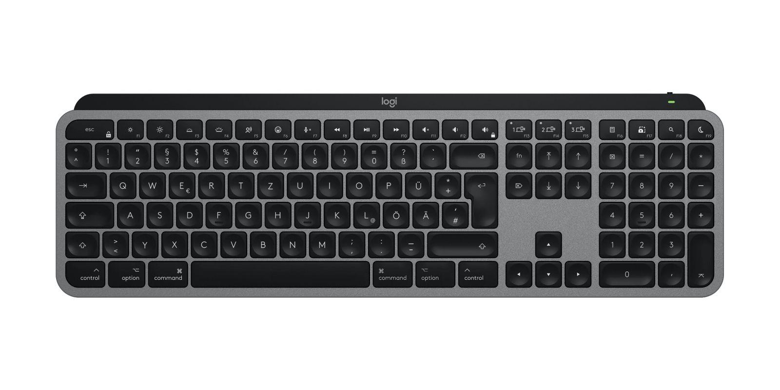 Teclado LOGITECH MX Keys S for Mac (Alemão - Teclas tesoura - Tamanho completo - Cinzento) — miniatura 2