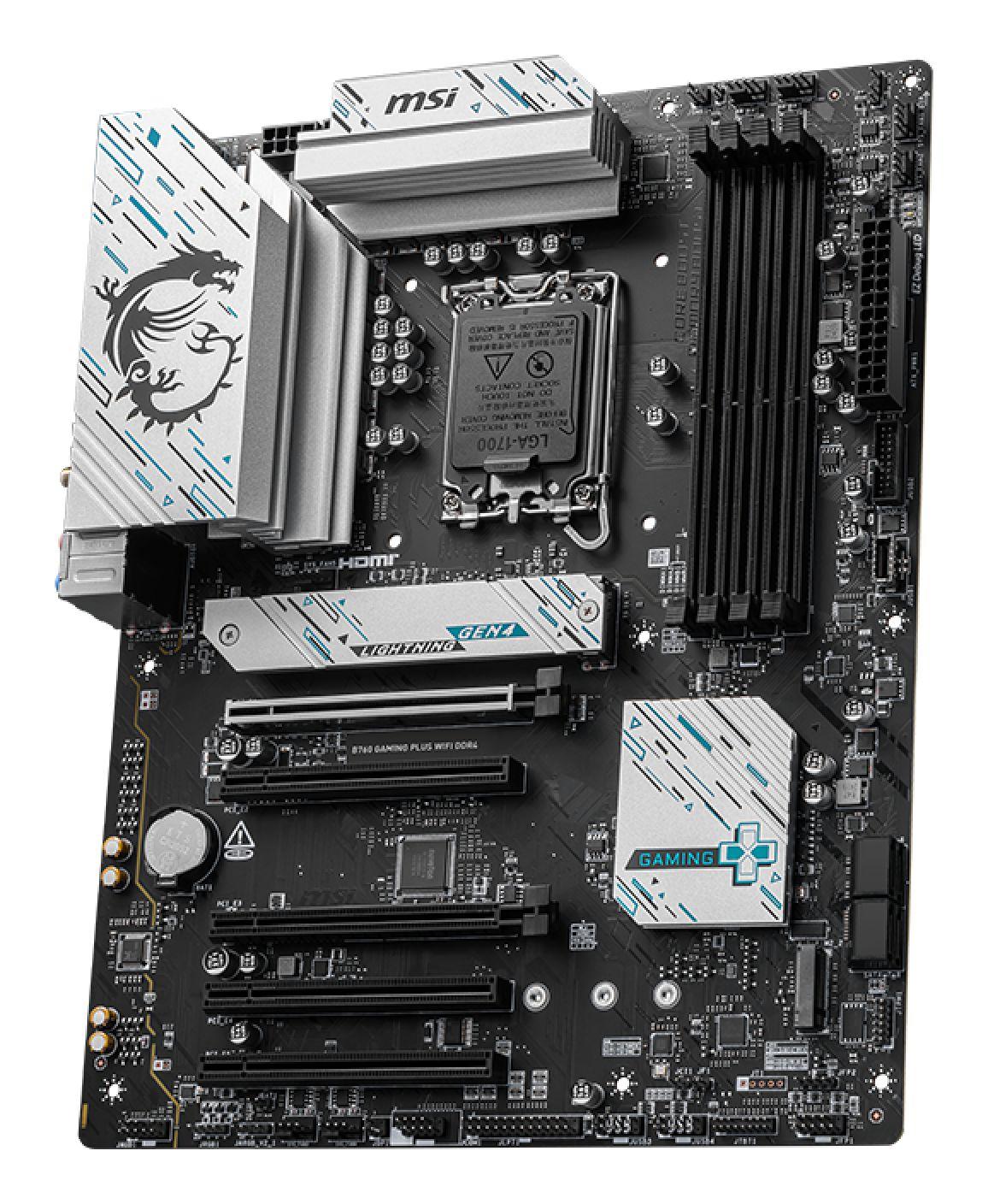Motherboard MSI B760 GAMING PLUS WIFI DDR4 (LGA 1700 - ATX - Duplo canal - Prateado), miniatura 3