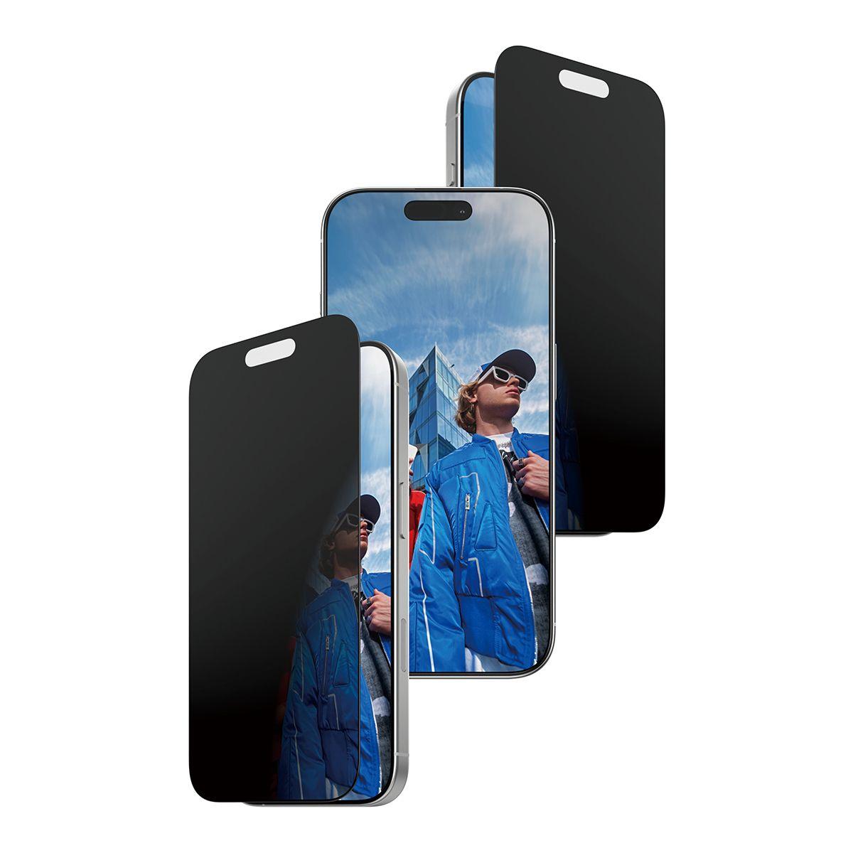 Película de Proteção de Ecrã PANZERGLASS Fastfit Privacy (Apple - Transparente)