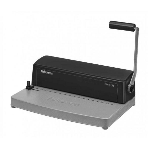 Encadernadora de Espiral Metálico FELLOWES Metal 25 (Preto e Cinzento), miniatura 2