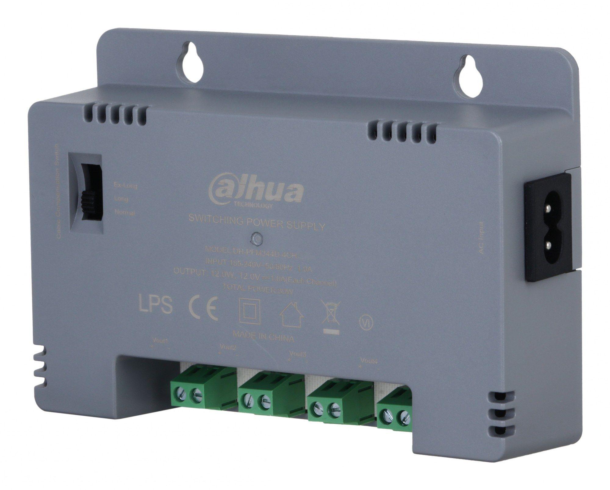 Fonte de Alimentação para Câmaras de Segurança DAHUA PFM344D-4CH-EN (4 Câmaras - 30 W - Cinzento), miniatura 2