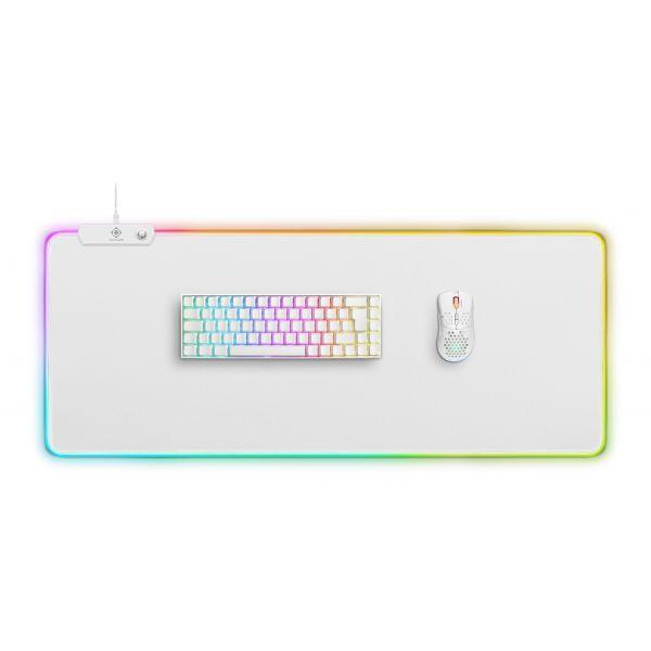 Rato DELTACO GAM-079-W (USB - RGB - Branco)