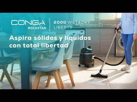 Aspirador de Tambor CECOTEC Conga RockStar 2000 Wet & Dry Liberty (18 kPa - 45 min - 4 Ah - Preto) — miniatura 2