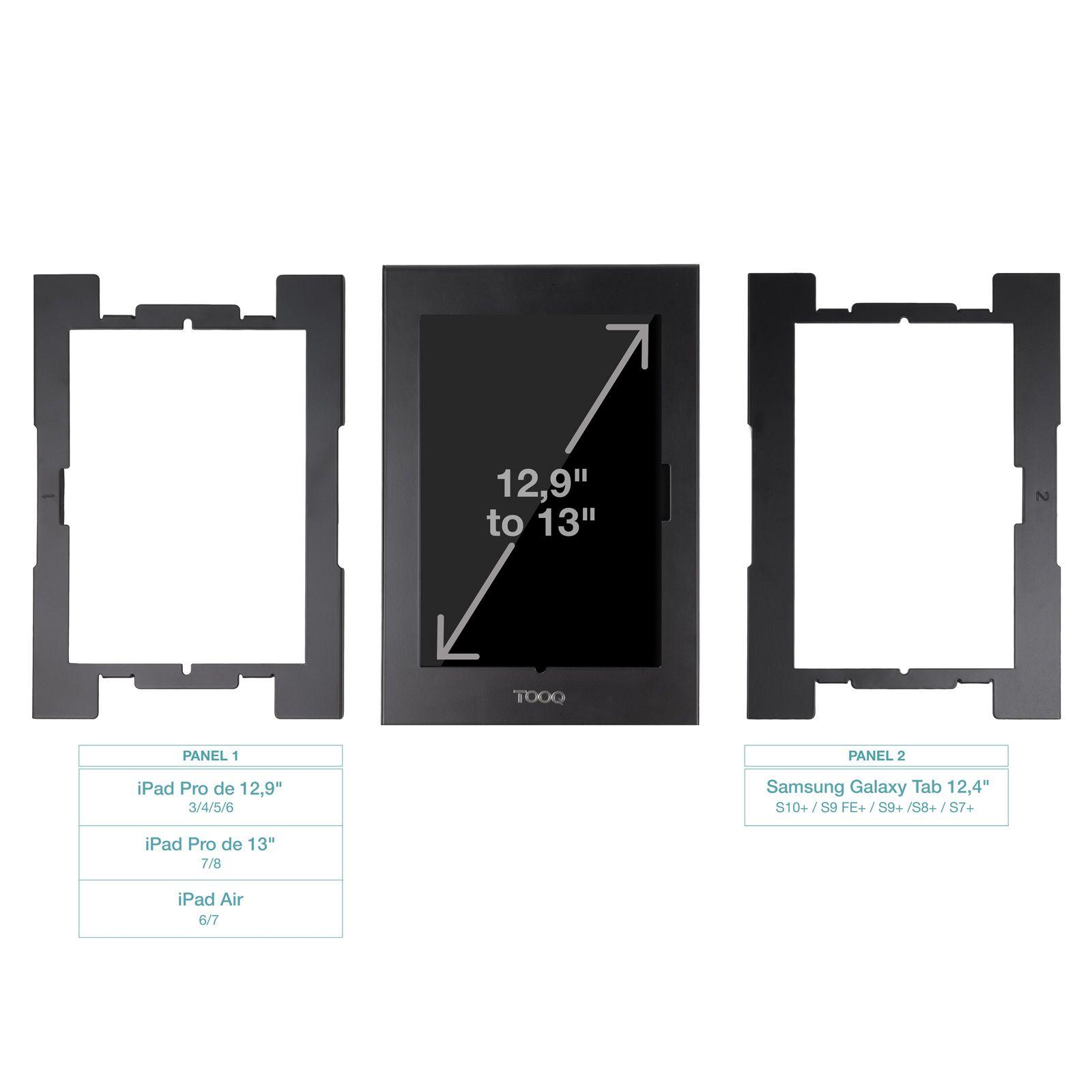 Moldura Antirroubo para Tablets TOOQ TQATTE2601-M-B (12,4-13" - VESA 75x75 - Preto), miniatura 3