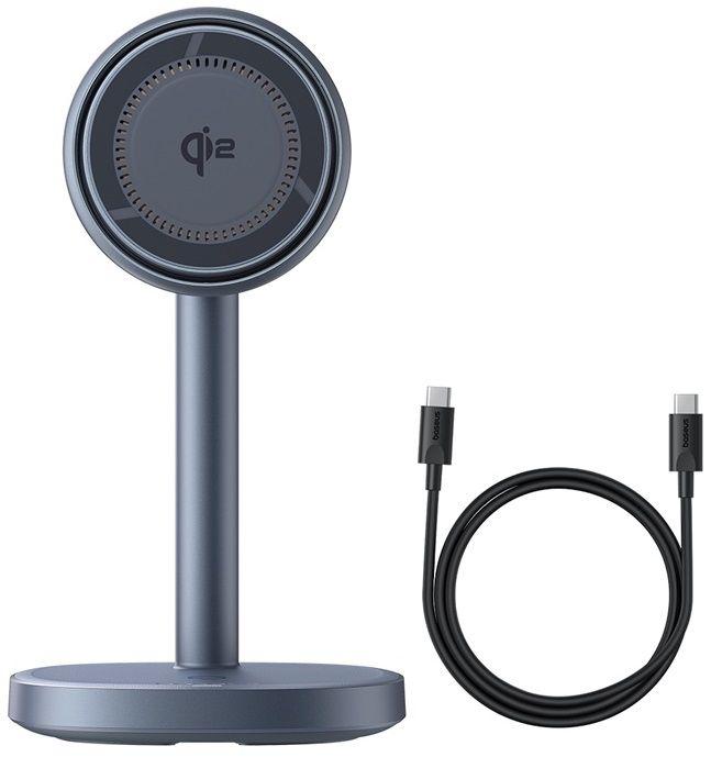 Base de Carregamento Sem Fios BASEUS Orbit 2 Pro (15 W máximo - iPhone compatível com MagSafe - Cinzento Espacial) — miniatura 4