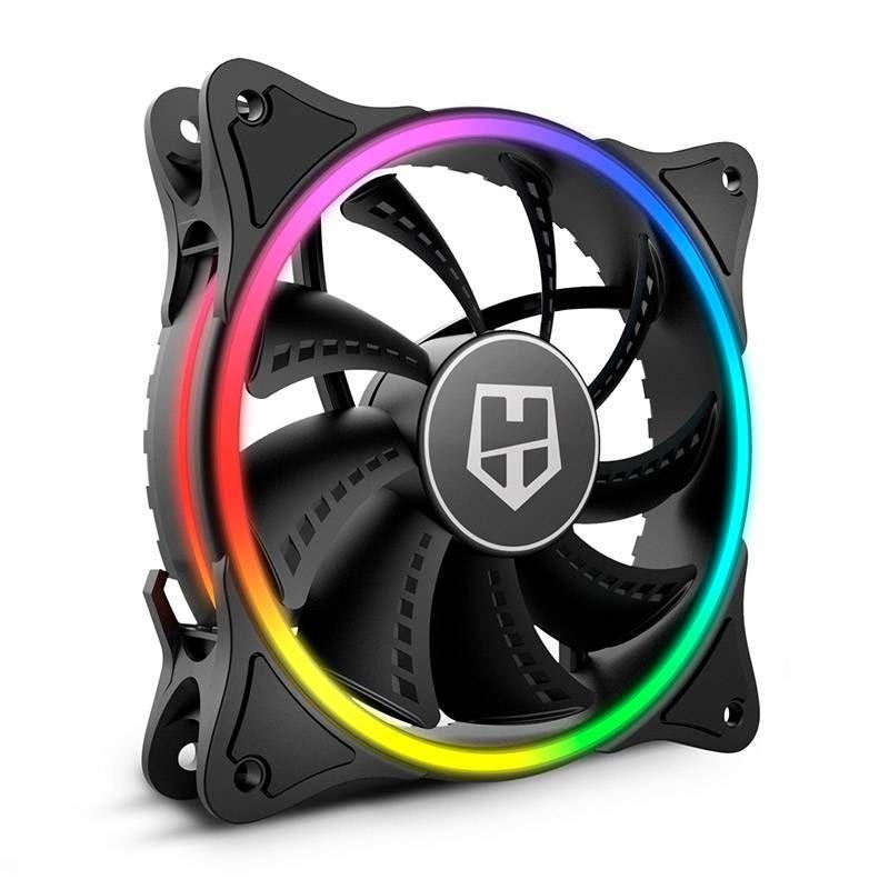 Ventoinha para Caixa de PC NOX HUMMER X-FAN (ARGB multicolorida - Preto) — miniatura 3