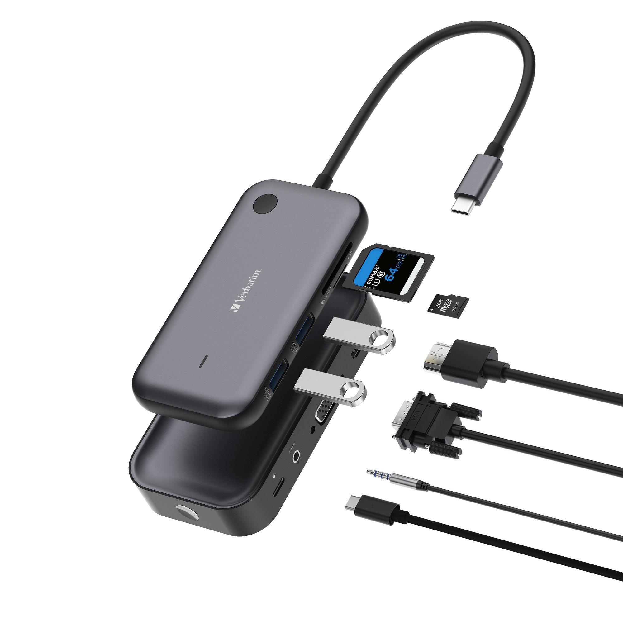 Adaptador de Ecrã Sem Fios VERBATIM 32146 (1920 x 1080 pixels - Wi-Fi - Preto), miniatura 3
