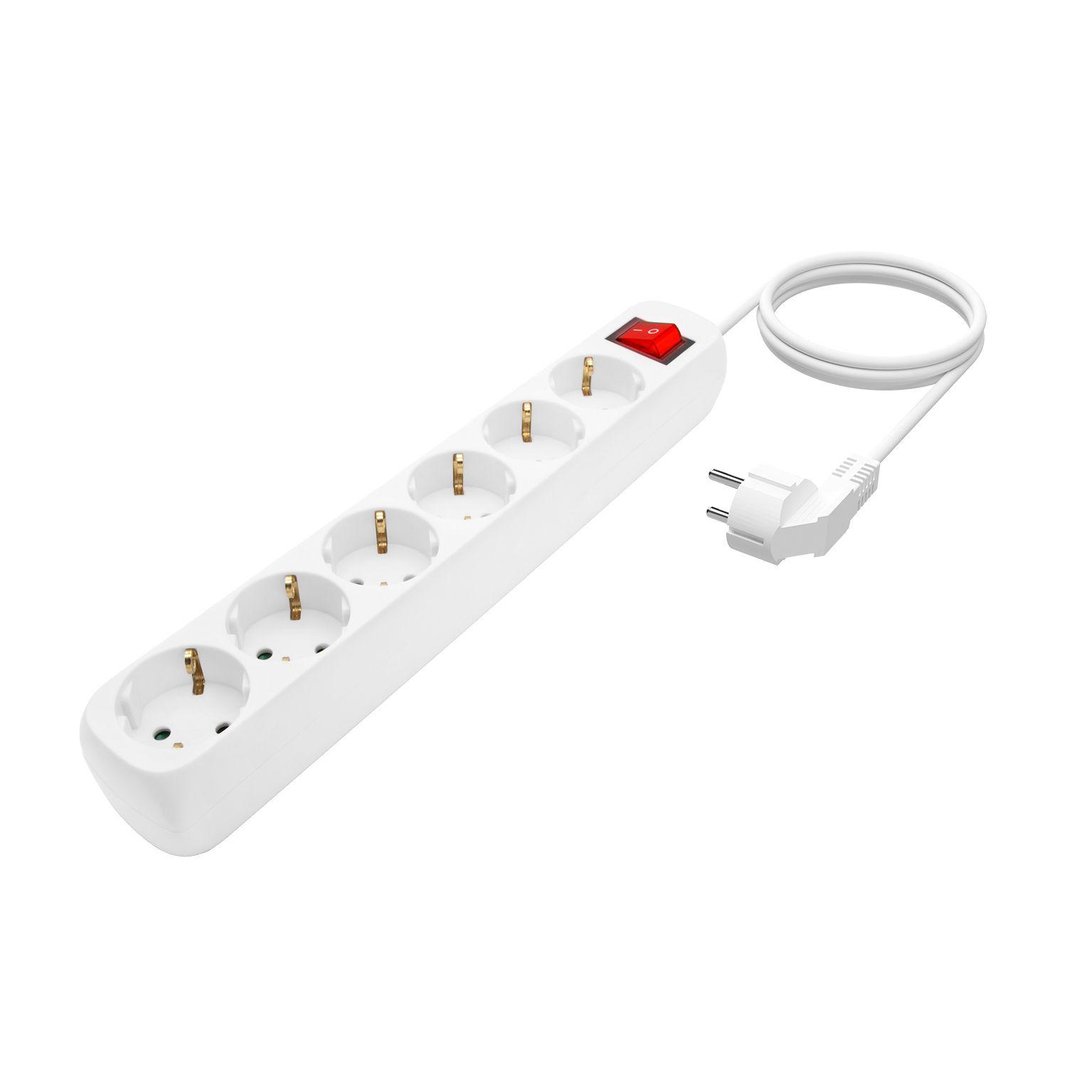 Bloco de Tomadas AISENS A154-0535 (53 x 40 mm - Branco) — miniatura 2