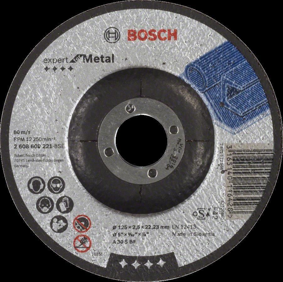 Disco de Corte Reto BOSCH 2608601238 (Metal)