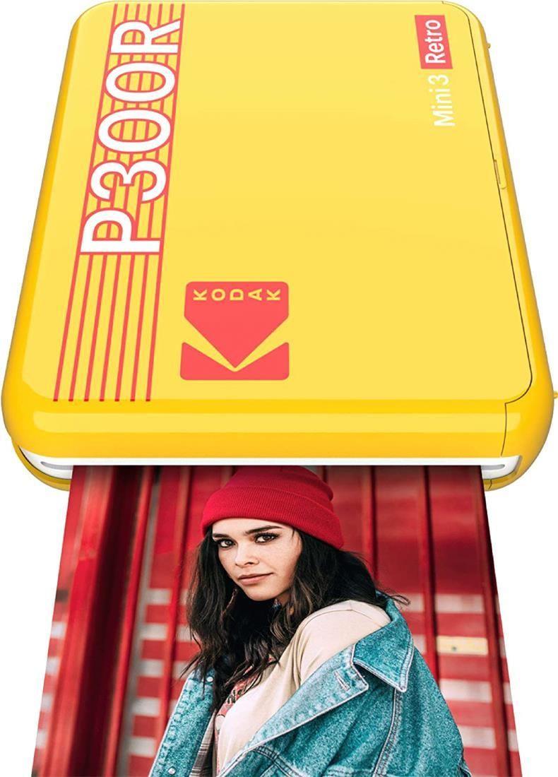 Impressora Fotográfica Portátil KODAK Mini 3 Retro P300RY (Bluetooth - Amarelo)