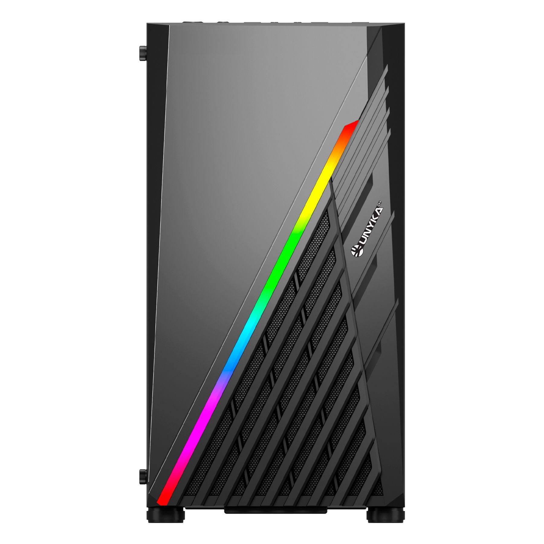 Caixa Micro-ATX UNYKACH Mini Glayze (micro ATX, Mini-ITX - Mini Torre - Micro-ATX, Mini-ITX - Preto), miniatura 2