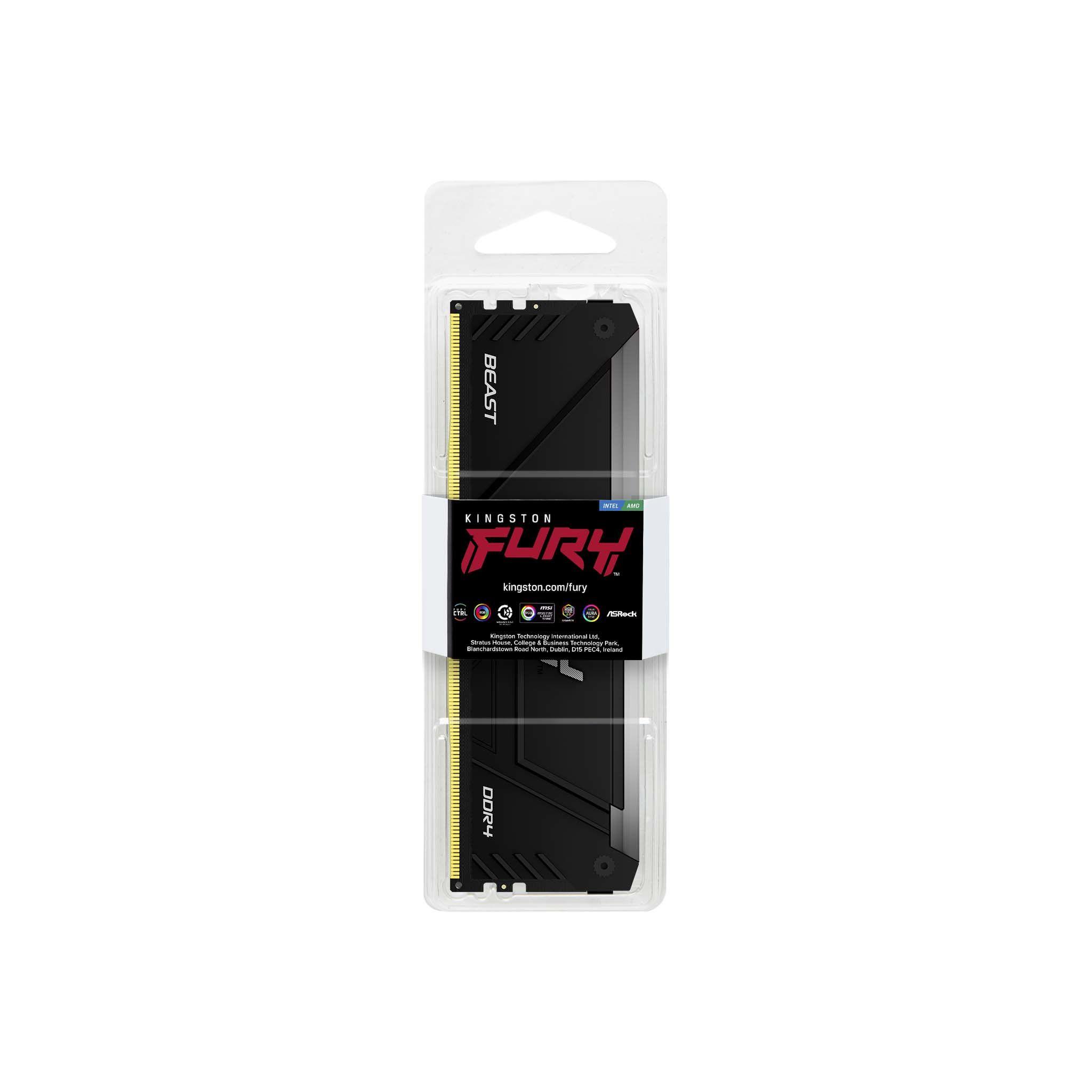 Memória RAM KINGSTON FURY Beast RGB KF432C16BB2A/8 (3200 MT/s - 8 GB - DIMM) — miniatura 3