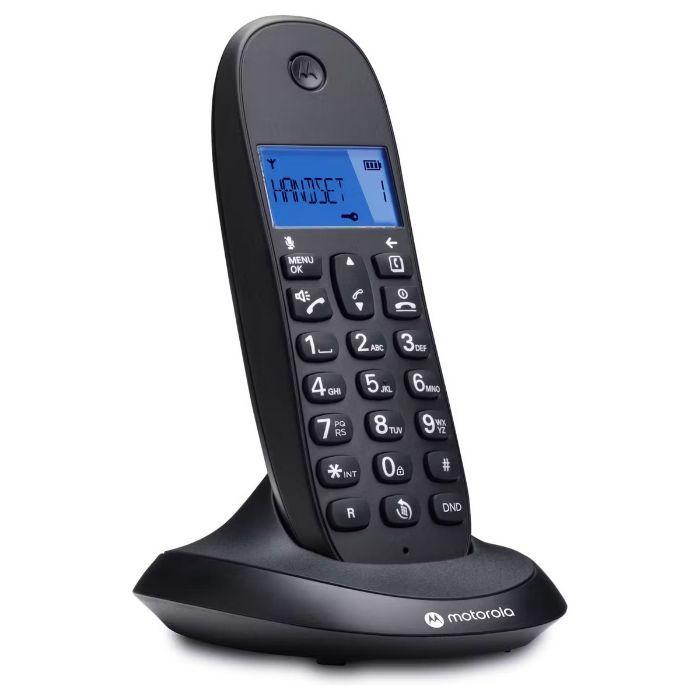 Telefone Fixo Sem Fios MOTOROLA C1001CB+ (Preto) — miniatura 3