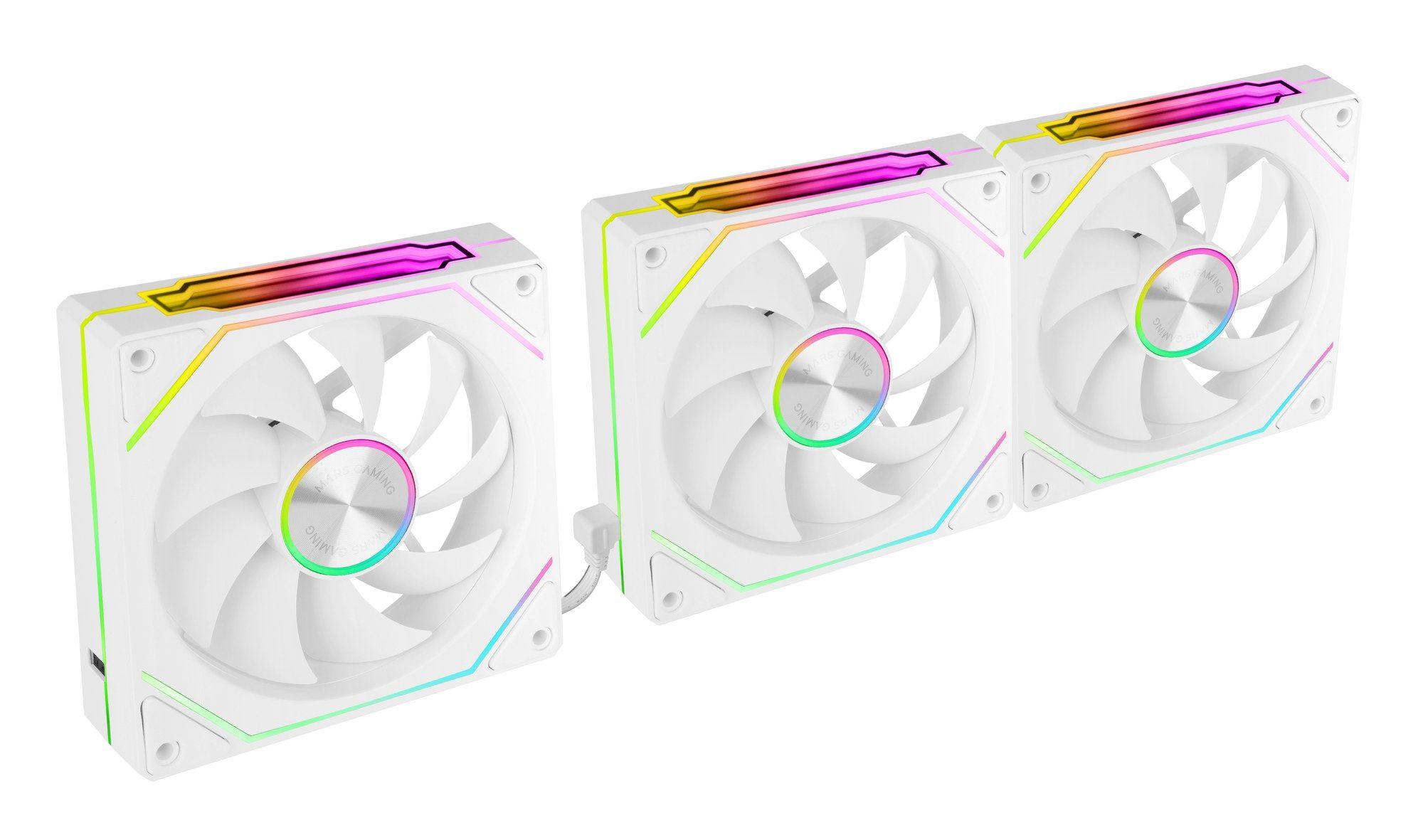 Kit de 3 Ventoinhas MARS GAMING MF-LINKFINITYKIT2W (Multi - Branco) — miniatura 3