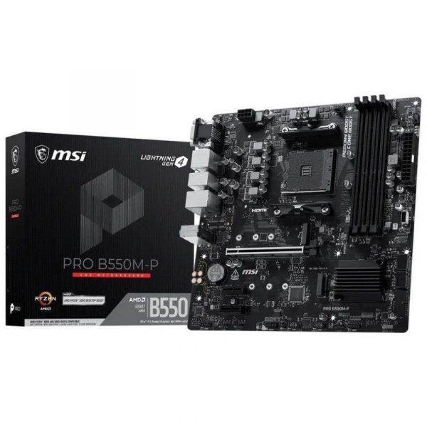 Motherboard MSI PRO B550M-P (AM4 - AMD Ryzen Série 5000 - Micro-ATX) — miniatura 2