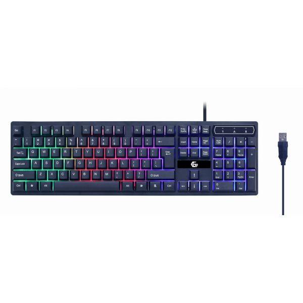 Conjunto Gaming GEMBIRD GGS-UMGL4-02 (Inglês - Botões premidos - Tamanho completo - Preto) — miniatura 2