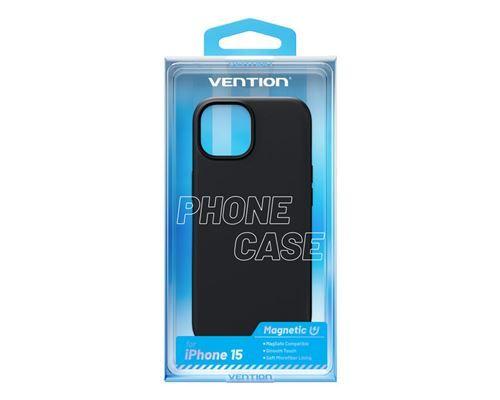 Capa de Silicone VENTION KUFB0-10 (iPhone 15 - Silicone - Preto) — miniatura 2