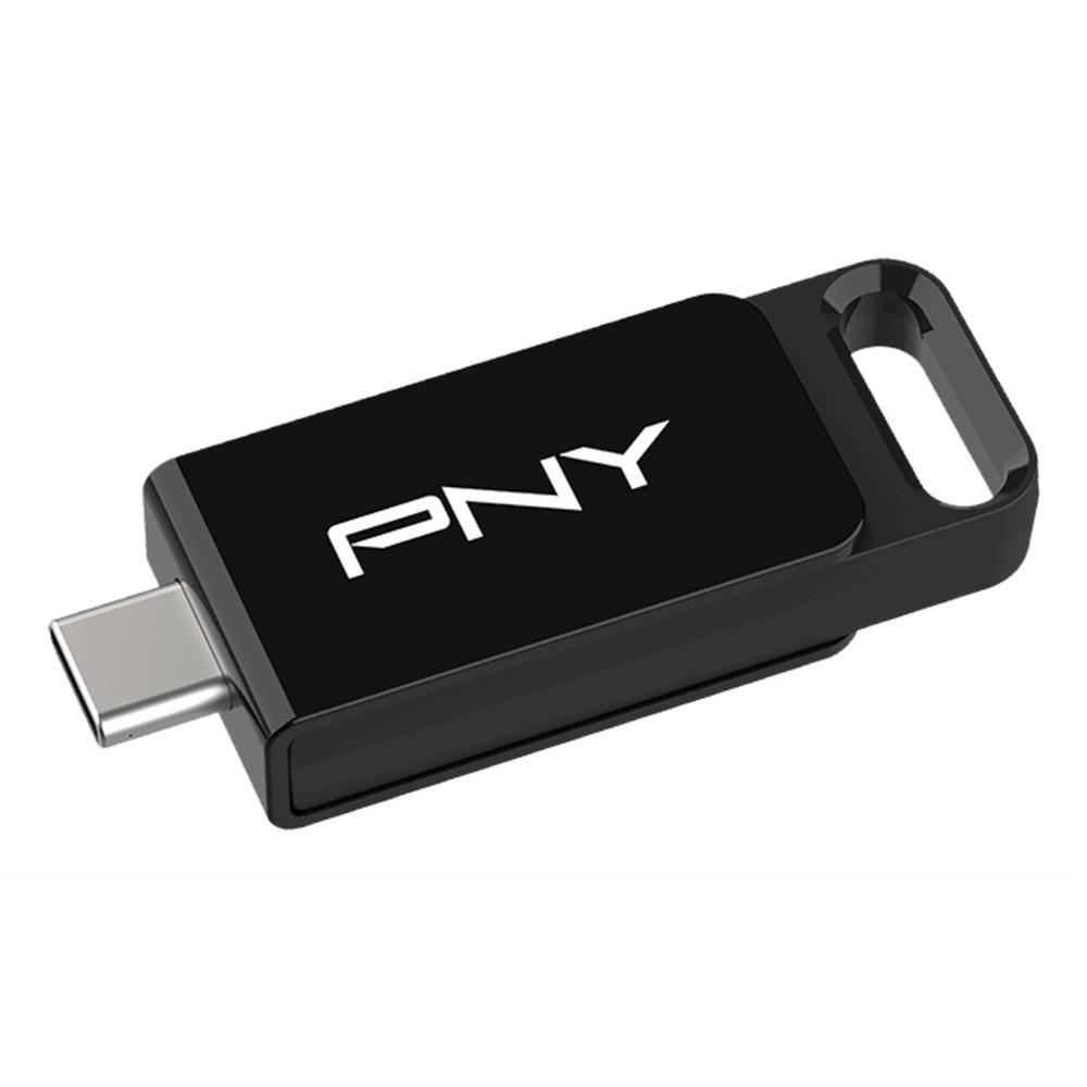Pen USB PNY Elite 64GB (64 GB - Deslizante - USB Tipo-C - Preto)
