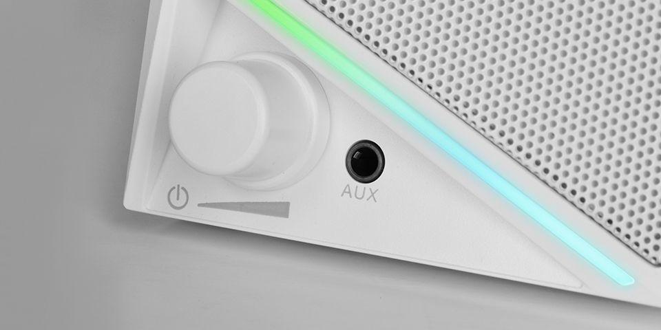 Colunas MARS GAMING MS72W (Com fios - 15 W - 2.0 canais - Branco), miniatura 3