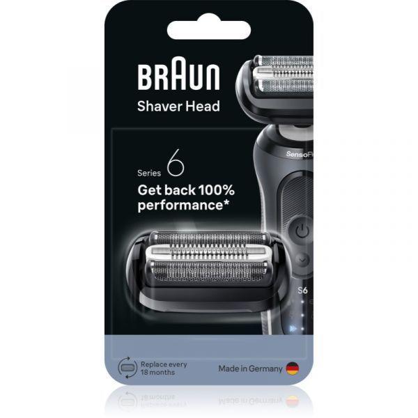 Cabeça de Substituição para Máquina de Barbear BRAUN 64B (Preto e Aço Inoxidável), miniatura 3