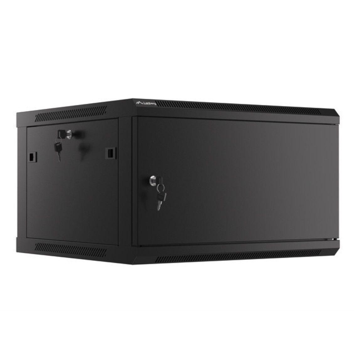 Armário Rack Mural LANBERG WF01-6606-00B (19″ - 6U - 600 x 600 mm - Preto)