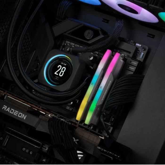 Kit de Memória RAM CORSAIR Vengeance RGB CMH16GX5M2E6000Z36 (6000 MHz - 16GB - DIMM), miniatura 3